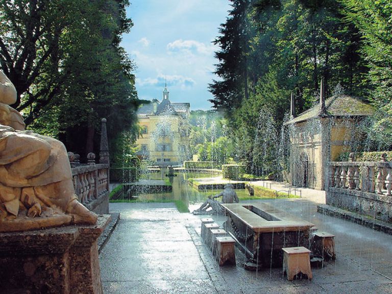 Wasserspiele in der Stadt Salzburg Wasserspiele Hellbrunn in der Stadt Salzburg