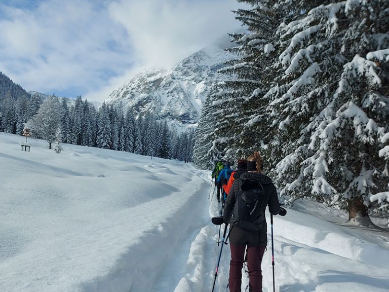 Winter hike from the Lämmerhof to the Aualm