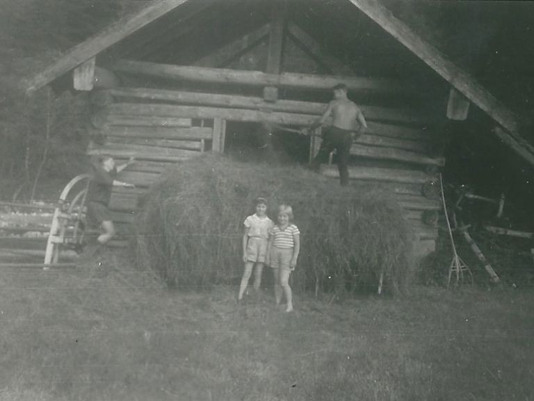 Without machines there was manpower