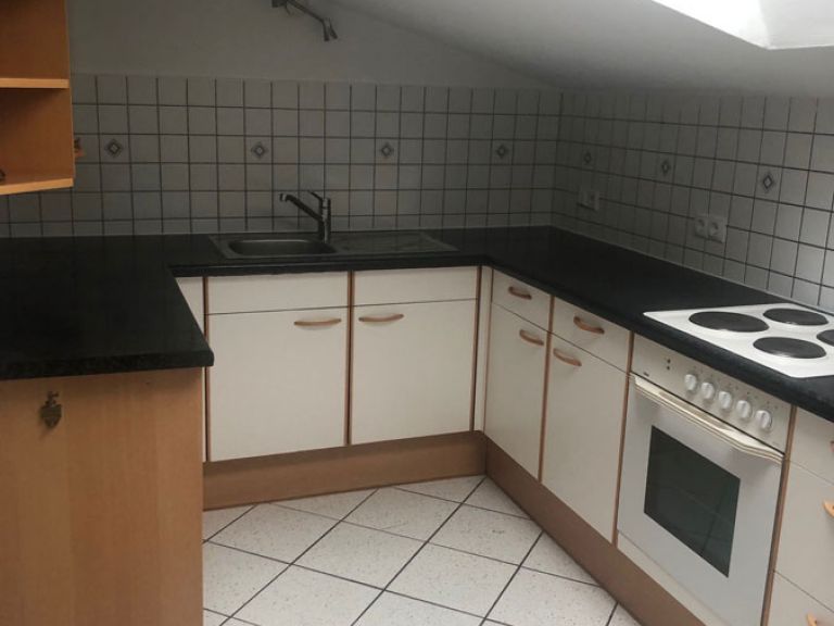 Küche mit Dachfenster