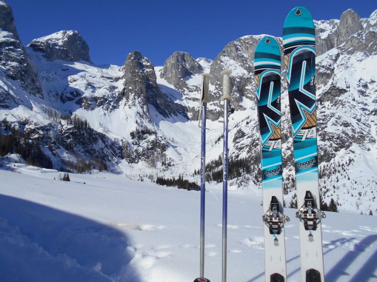 Skitour in the Lammertal in Salzburg