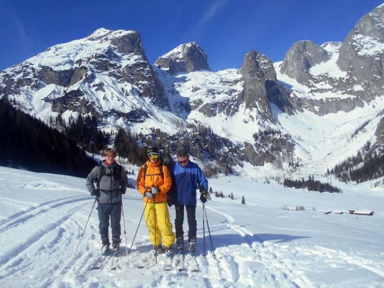 Skitour im Tennengebirge im Salzburger Land Skitour in der Aualm im Salzburger Land