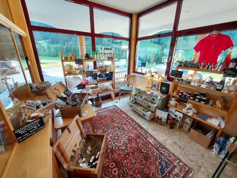 Farm store with many homemade products