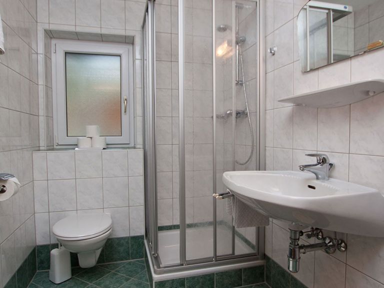 Badezimmer der Wohnung in St. Martin