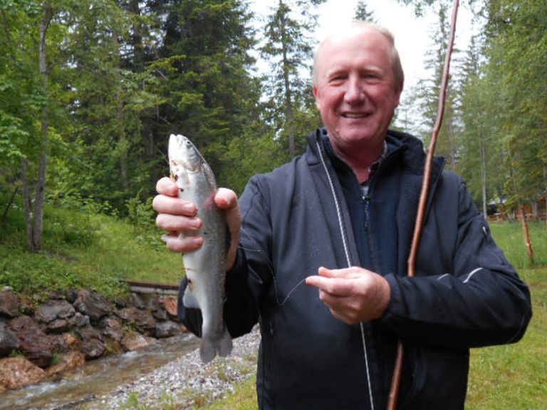 Fishing in the Lammertal in the Salzburg region