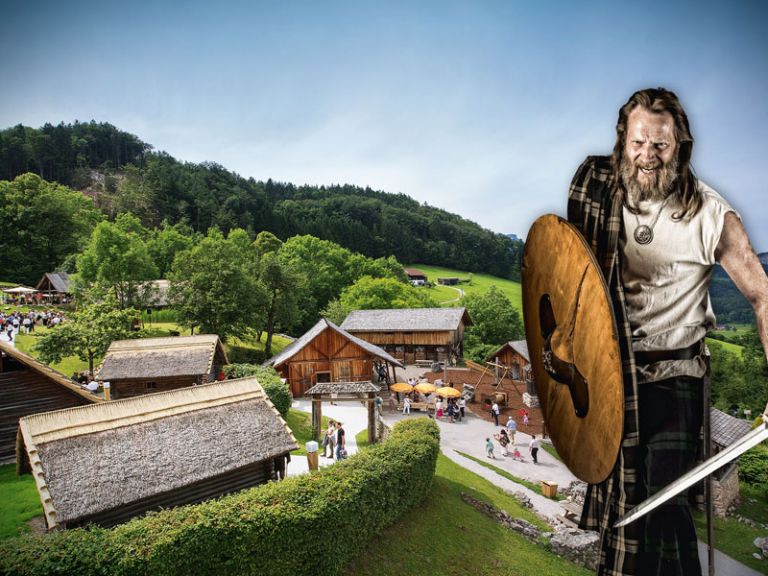 Ein Highlight nicht nur für Kinder: das Keltendorf am Dürrnberg Keltendorf am Dürrnberg bei Hallein