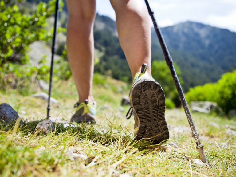 Nordic-Walking im Lammertal mit dem Tennengebirge im Blick Nordic-Walking im Lammertal im Salzburger Land