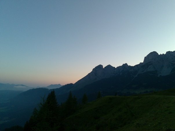 Morgenrot hinterm Donnerkogel