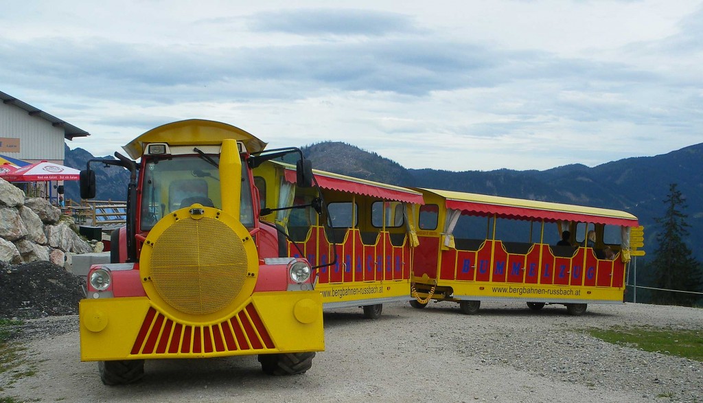 Mit dem Bummelzug unterwegs am Hornspitz