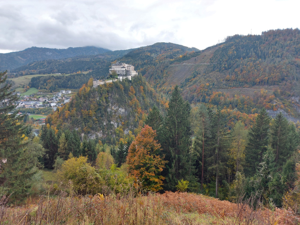 Aussicht auf die Burg Hohenwerfen