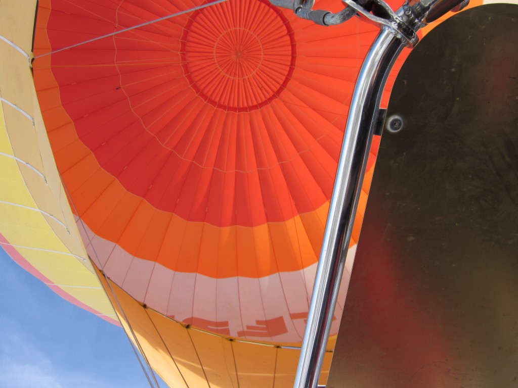 ein Blick in den Heißluftballon