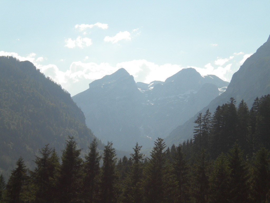 Berge in Salzburg im Sommer