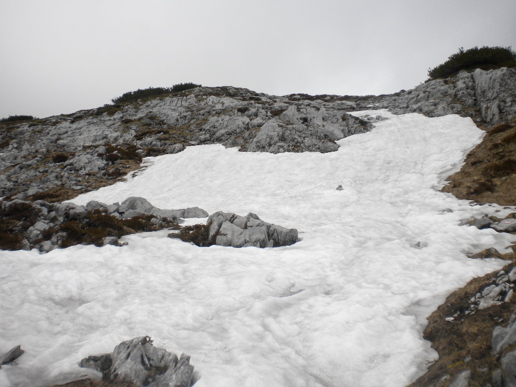 Der letzte Schnee erinnert an den vergangenen Winter