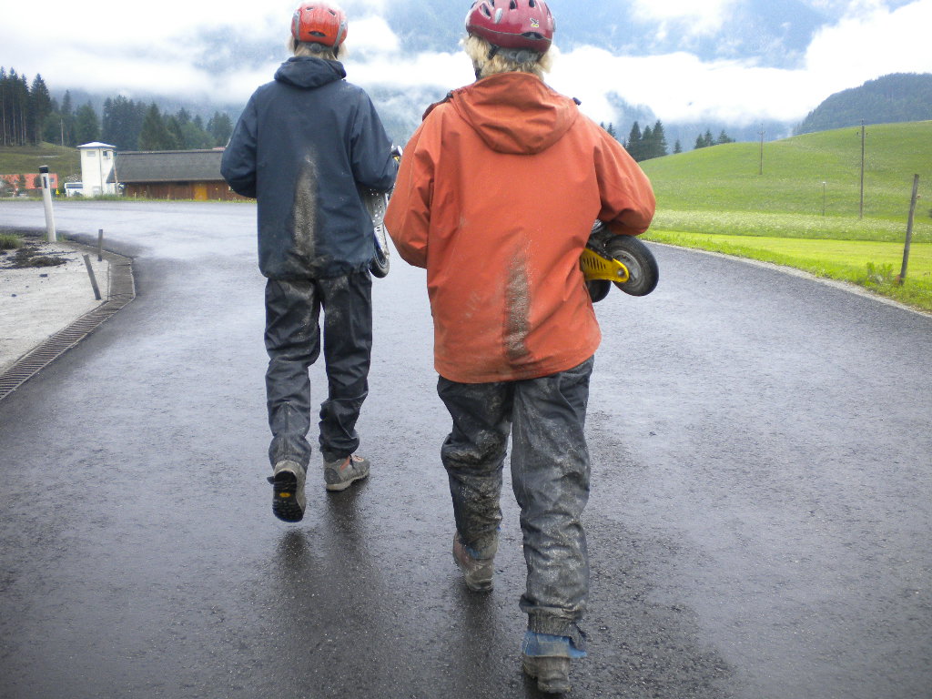 Auf dem Heimweg nach der Bockerl Fahrt