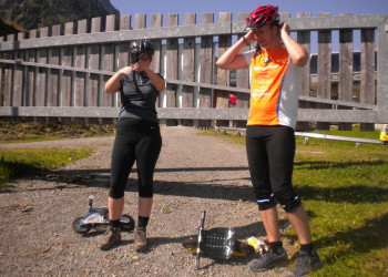 Lämmerhof Wochenprogramm am Donnerstag mit Bockerlahren am Karkogel in Abtenau auf der Rodelstrecke