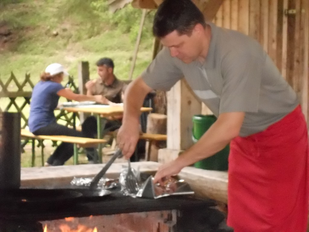 bei uns kocht (brät) der Chef noch selbst!