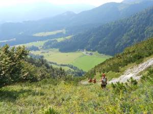 Hochgebirgswanderungim Zuge der Wanderwochen im Herbst vom Berghotel Lämmerhof auf den Edelweisskogel und den Hochkarfelderkopf