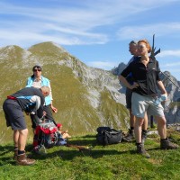 Hochgebirgswanderungim Zuge der Wanderwochen im Herbst vom Berghotel Lämmerhof auf den Edelweisskogel und den Hochkarfelderkopf