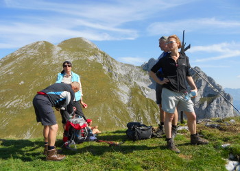 Hochgebirgswanderungim Zuge der Wanderwochen im Herbst vom Berghotel Lämmerhof auf den Edelweisskogel und den Hochkarfelderkopf