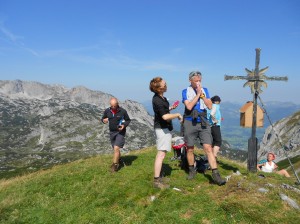 Hochgebirgswanderungim Zuge der Wanderwochen im Herbst vom Berghotel Lämmerhof auf den Edelweisskogel und den Hochkarfelderkopf