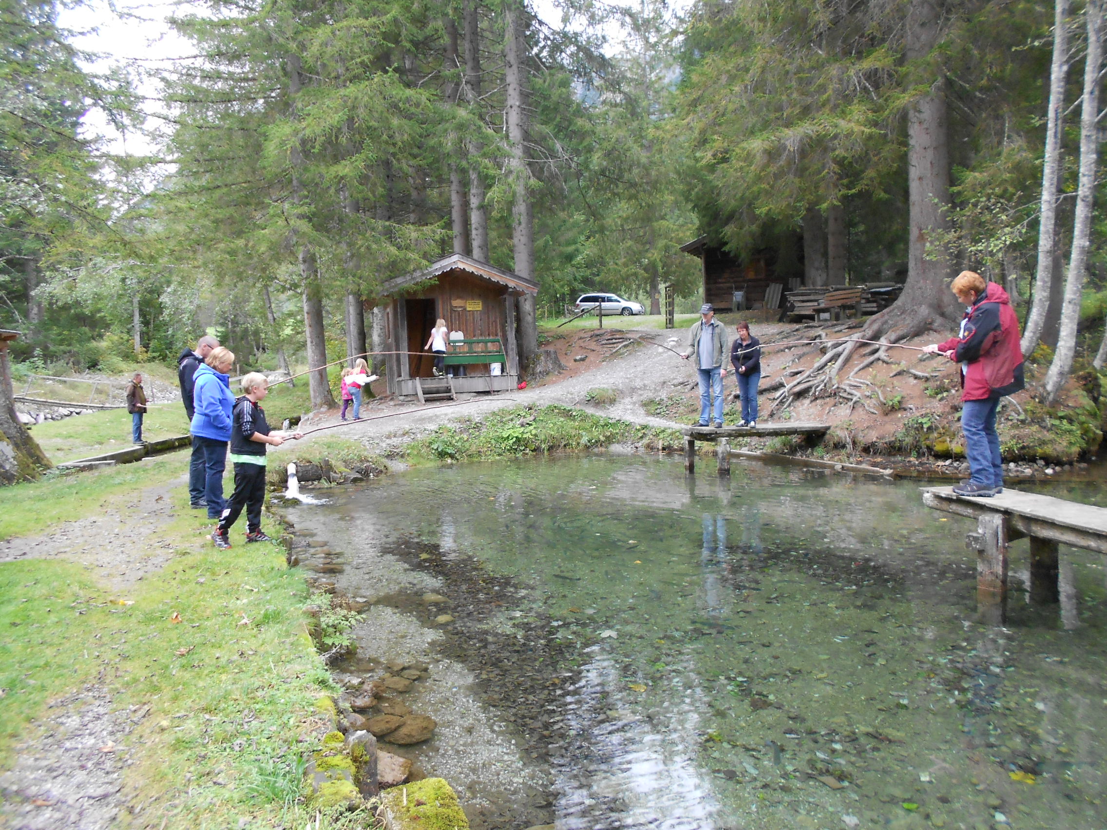 Der Fischteich des Hotel Lämmerhof