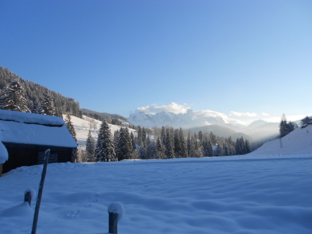 Traumhaftes Wetter zum Schneeschuhwandern