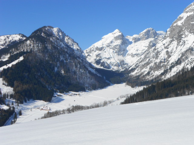 Schnee im Lammertal