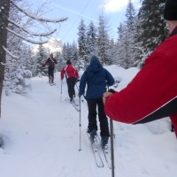 Skitour zum Truppenübungsplatz in der Aualm