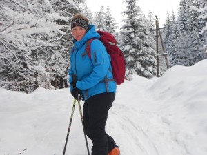 Skitourengeherin im Lammertal