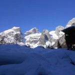 Das Ziel mit dem Tennengebirge vor Augen