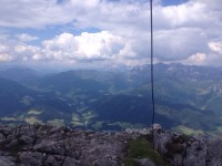 Hier das Lammertal mit Tennengebirge vom Donnerkogel