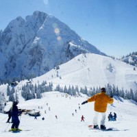 Herrliches Skiwetter im Salzburger Land