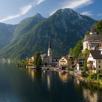 Hallstatt am Hallstättersee im Salzkammergut