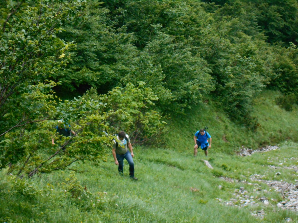 Aufstieg am Scharfen Steig