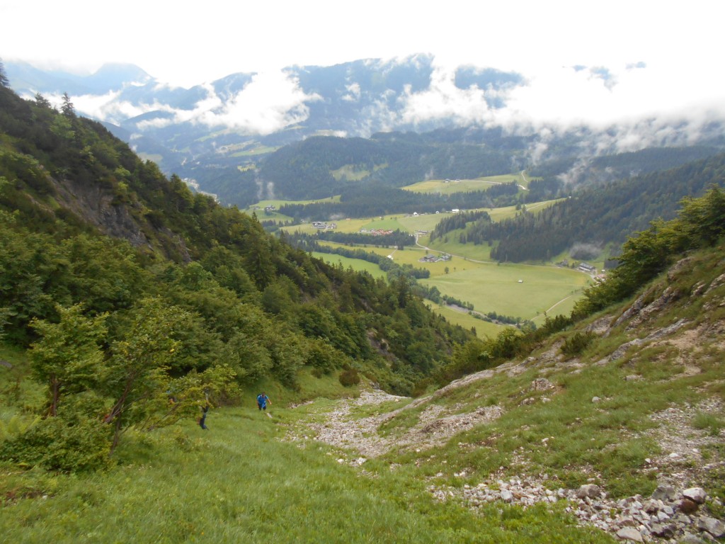 Blick hinab ins Lammertal