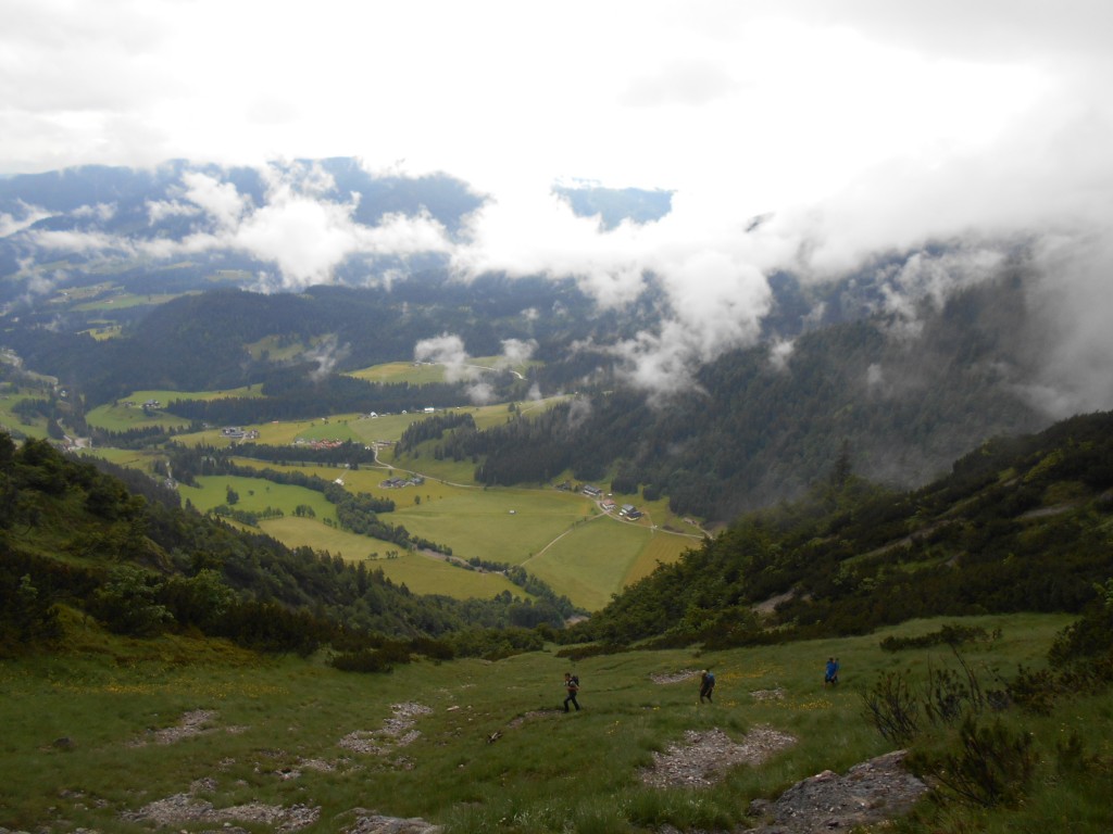 Auf geht's ins Tennengebirge über den Scharfen Steig