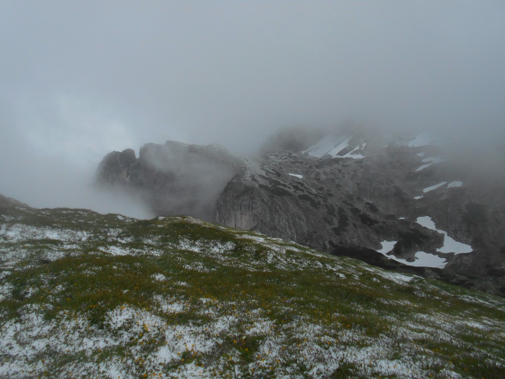 Der Nebel zieht über das Tennengebirge