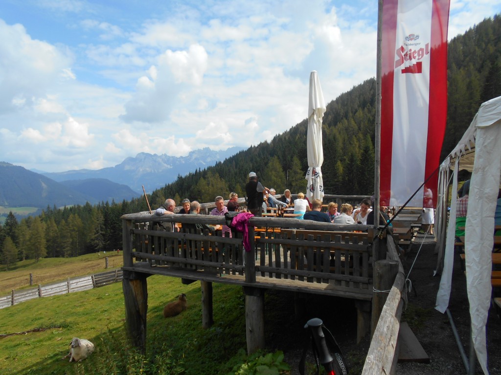 Terrasse auf der Schöberlalm