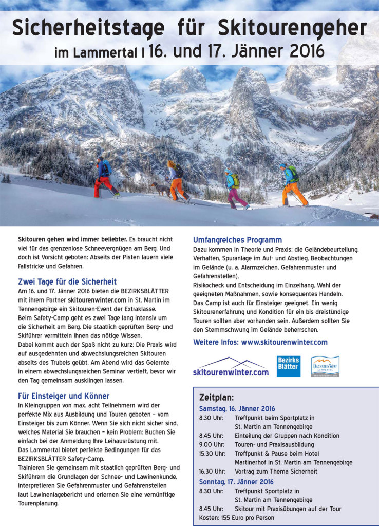 Skitouren Safety-Camp im Salzburger Land