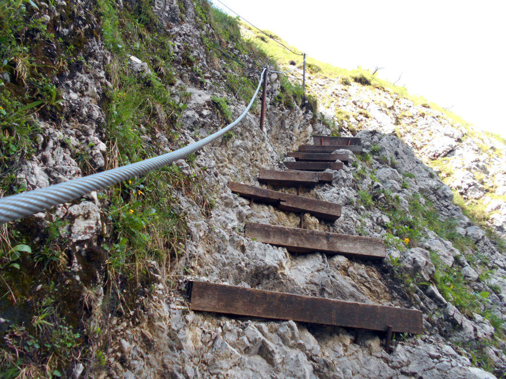 Spannender Steig zur Loseggalm