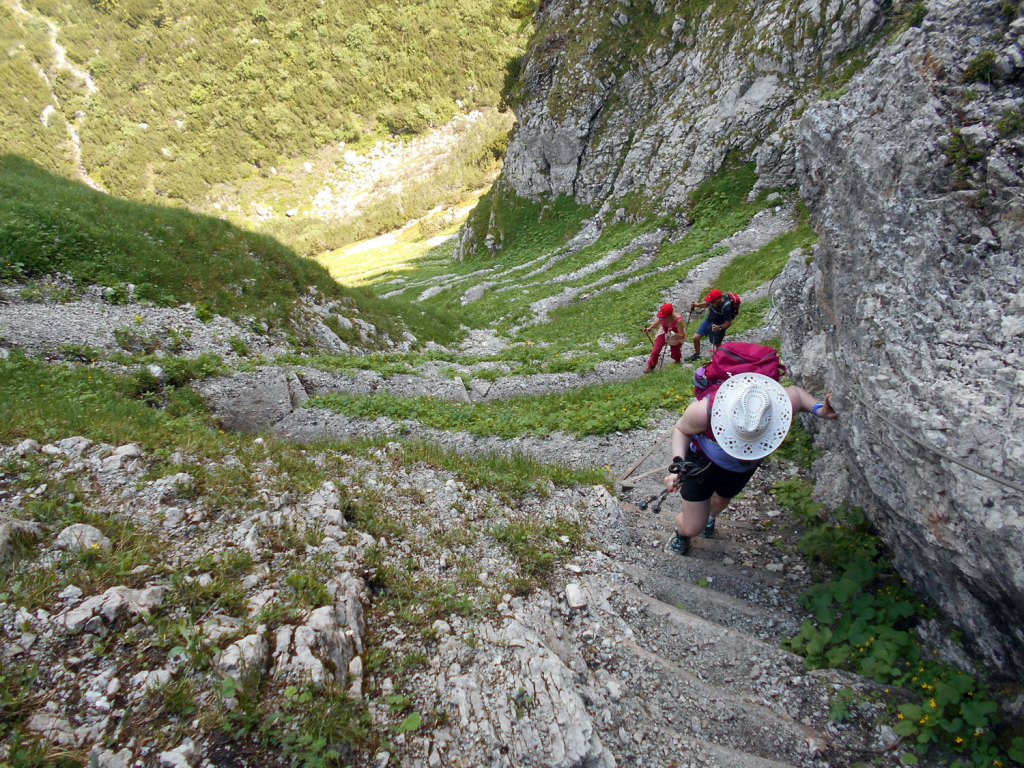 Blick auf das Stuhlloch/Stuhljoch