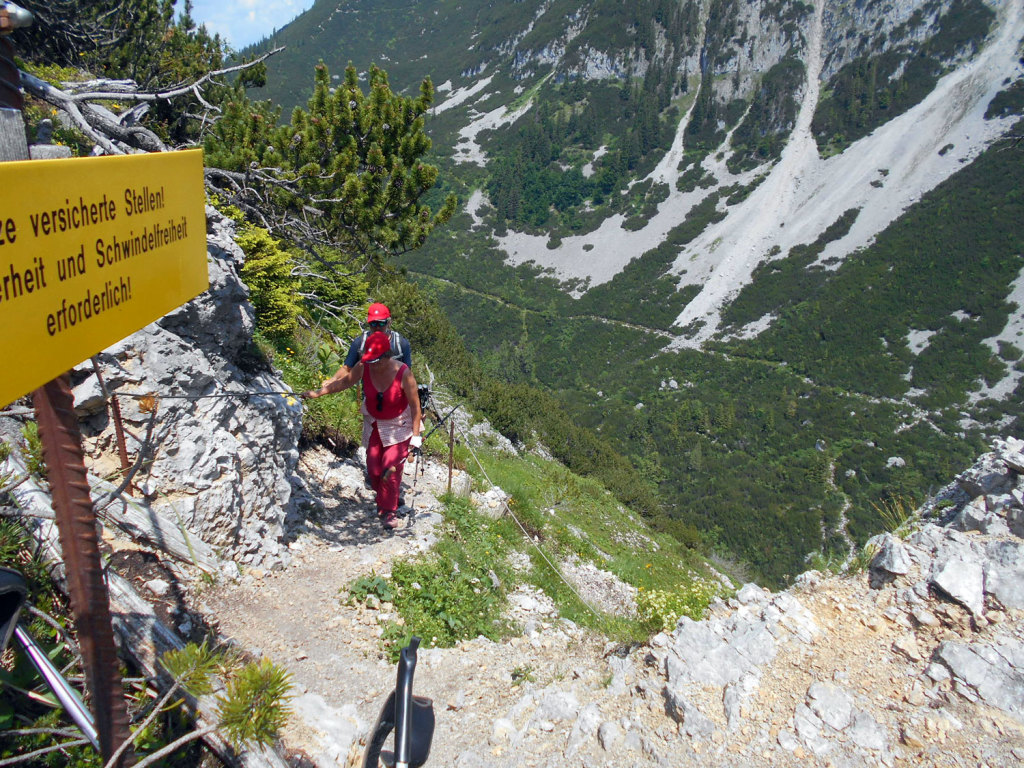 Ein schmaler aber spannender Steig