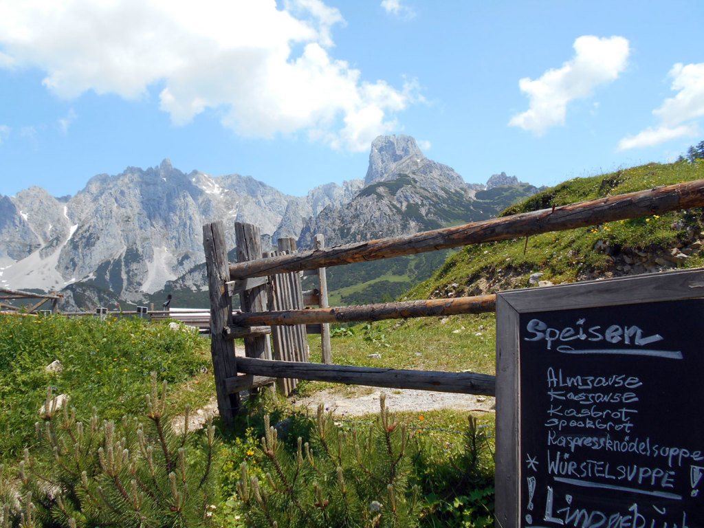 Blick auf die Mütze von der Loseggalm aus