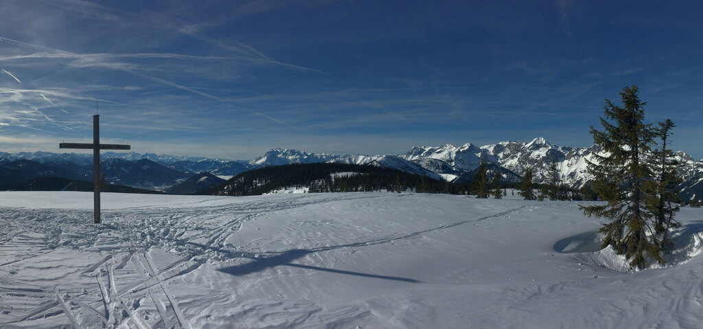Gipfelaussicht Gerzkopf im Winter