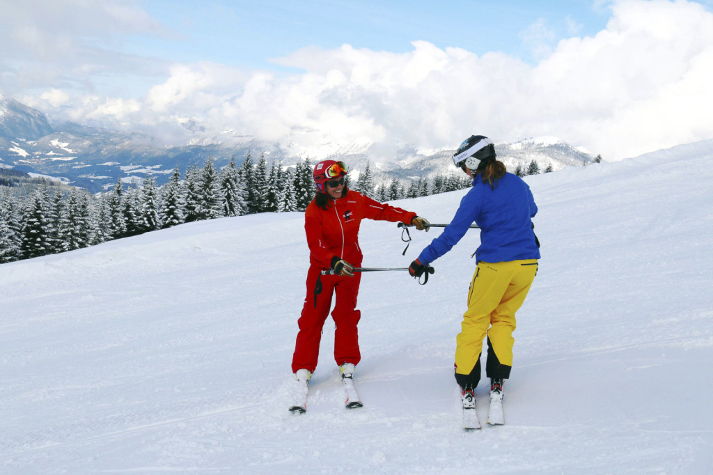 Übung macht den Meister - auch beim Skifahren! (c) Skischule Russbach