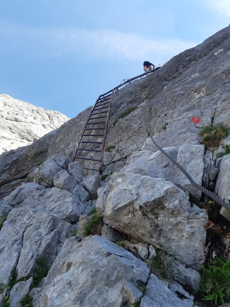 Abstieg auf der Thronleiter im Tennengebirge