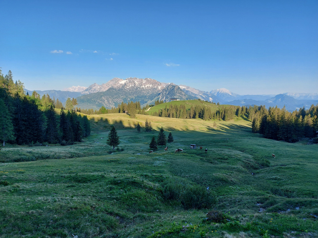 Die morgendliche Atmosphäre ist ein Traum. Noch dazu sind wir ganz allein!