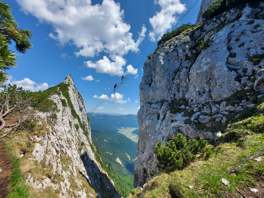 Das beliebteste Fotomotiv am Donnerkogel Klettersteig