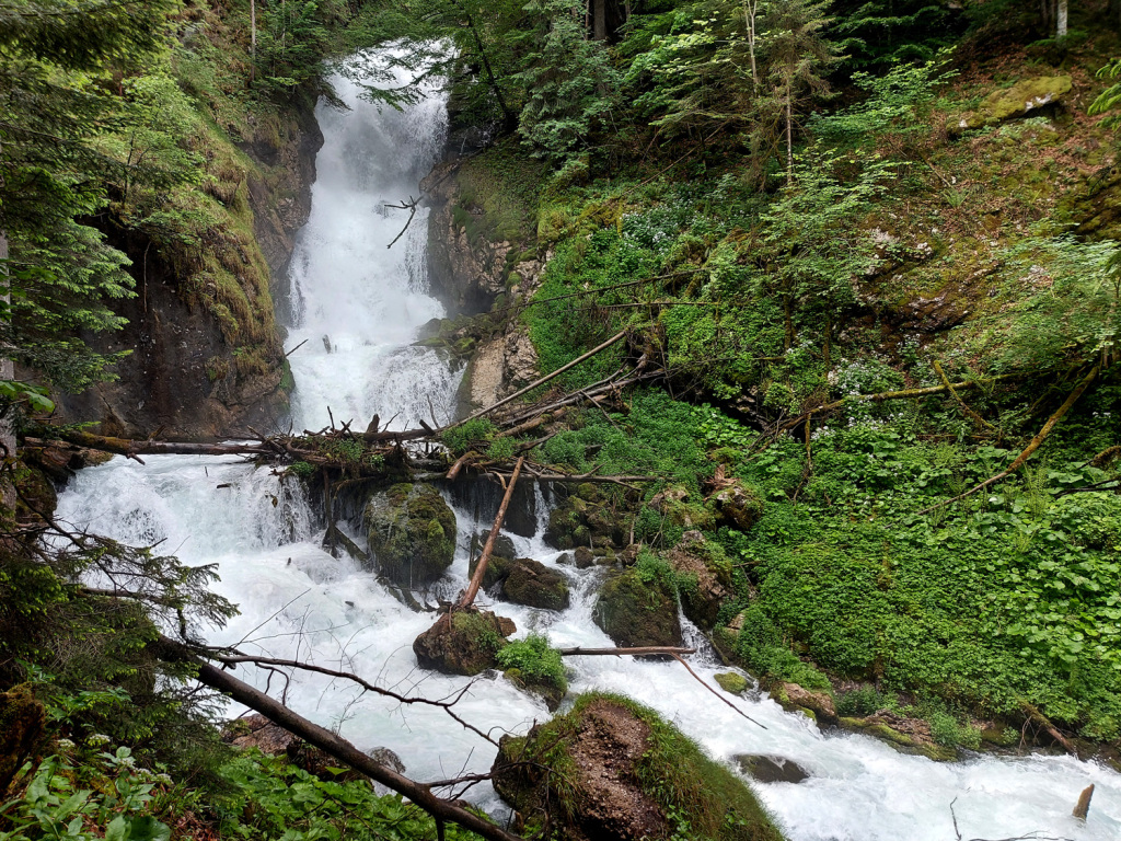 Schwarzenbachfall bei Schneeschmelze