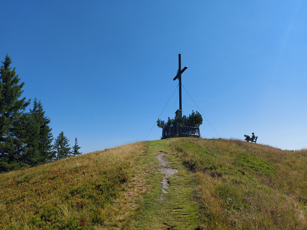 Gipfelkreuz in Sicht
